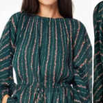 Roller Rabbit  Mateaus Linden Top Blouse Cotton Gauze Peasant Green Size XL Photo 0