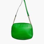 Michael Kors  Charlton Green Leather Gold Push Lock Crossbody Shoulder Bag Purse Photo 1