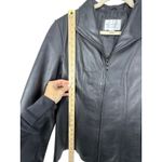 Worthington Genuine Lambskin Leather Jacket Sm Black Zip Front Y2K Gilmore Girls Photo 5