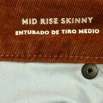 Universal Threads Universal thread mid-rise skinny Fall maple burnt orange corduroy pants NWT 2reg Photo 5