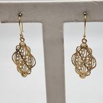 Gold Plated Sterling Silver Dangling Earrings Photo 0