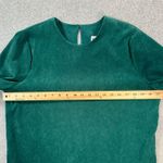 City Girl by Nancy Bolen Vintage Suede Blouse Women's !2 Green Short Sleeve Size 12 Photo 4