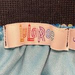 LuLaRoe LLR  Green Blue Lola A-Line Elastic Waist Skirt Size Small EUC #4078 Photo 4