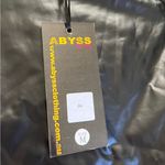 Abyss By Abby NWT:  Shiny Black Long Sleeve Dress Photo 7