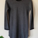 Topshop Long Sleeve Waffle Knit Sweater Dress US Size 2 Gray Photo 0