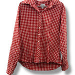 Lilly Pulitzer Lilly‎ Pulitzer Vintage White Label Button Down Shirt Women’s Size 12 Red Plaid Photo 0