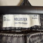 Hollister Low-Rise Washed Black Baggy Denim Jeans Women's 20R W35 Wide Leg NWT Photo 4