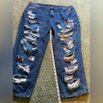 SheIn Curve Distressed Jeans Womens Size 4XL NWT High Rise Photo 3