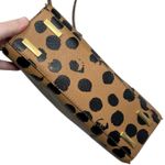 Rebecca Minkoff Small Amorous Satchel Tan Black Polka Dot Leather Handbag Photo 6
