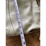 Coach  Leather Crossbody Bag  Mint-Green Pebbled Leather Tassel Shoulder Purse Photo 5