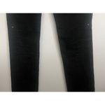 Zadig & Voltaire Brockenbow Zadig Voltaire Ritz Jeans Embellished Floral Black Distressed Size 26 Photo 6