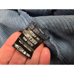 POL  Corduroy Distressed Large Jacket Frayed Crop Denim-Blue 100% cotton Photo 4