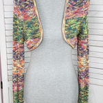 Gabrielle Union Marled Rainbow Knit Shrug Sweater Long Sleeve Multicolor Medium Photo 0