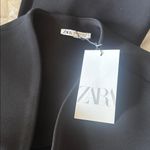 ZARA NWT Bloggers Fave Waistcoat Vest Black Medium Oversized Heavyweight Photo 8