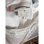 BHLDN NEW  Audrey Adele Sequin Mini Shift Dress Beaded Sequin Bridal Large Photo 8