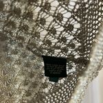 Lauren Ralph Lauren Metallic Knit Sweater Top Size M Silver Size M Photo 2