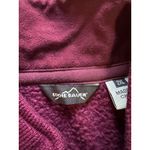 Eddie Bauer Women Full Zip Fleece Sweater Jacket Mock Neck Size 2XL Burgundy Photo 2