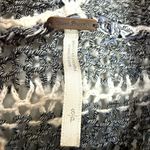 Free People  Folksong Fringe Knit Vest Tunic Sweater Charcoal/Ivory Size Small Photo 7