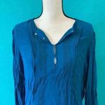 Diane Von Furstenberg  Sliced Dress Steel Blue size 2 Photo 1