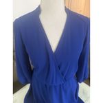 Lush Clothing Women’s Royal Blue Lush Mini Dress Size XS Sheer Top Lined Bottom Photo 1