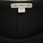 James Perse Standard  Black Sweatshirt Shift Dress women’s S  Raglan Pull on Photo 3