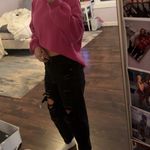 Ripped Charcoal Black Loose Fit Jeans Photo 1