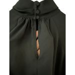 Madewell Turtleneck Long-Sleeve Top Chiffon Black Size Medium Photo 5