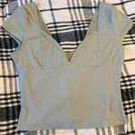 SheIn Green Plunge Neck Shirt Photo 0