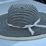 Banana Republic Striped Black and White Sun Hat Photo 7