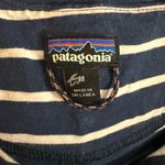 Patagonia  Women’s Sz Medium Organic Cotton Dress Striped Blue / White Photo 2