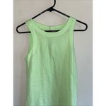 A New Day ‎ Lime Green Keyhole Back Linen Blend Summer Sundress Dress XS NEW NWT Photo 1