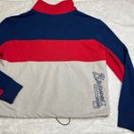 Atlanta Braves The Wild Collective Pullover Women's Size M Red/Navy Color Block Red Size M Photo 8