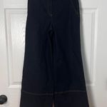 Tory Burch Denim Culottes High Rise Dark Wash Cropped Jeans Photo 1