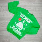 Gildan  green funny religious “ go Jesus it’s your birthday “ long sleeve sweater Photo 2