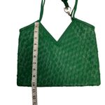 White House | Black Market  Women's Green Woven Vegan Leather Shoulder Bag Photo 7