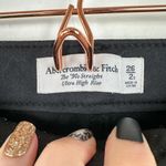 Abercrombie & Fitch Vegan Leather Pants The 90s Straight Ultra High Rise Short Photo 5