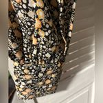 Nili Lotan womens size Small high neck long sleeve floral blouse top Black Size M Photo 3