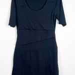 prAna  Short Sleeve Scoop Neck Dress Black‎ Sz S Photo 0