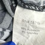 Notations Black and white abstract print midi dress size small Photo 4