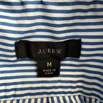 J.Crew Band Collar Ruffle Front Striped Long Sleeve Shirt Photo 7