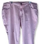 Lane Bryant Ruffle Bottom Crop Jeans Pink Size 26 NEW NWT Photo 6