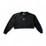 Boy London Sequined “Boy” Crop Sweatshirt Size M Black Size M Photo 2