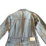 Pistola  Amira Denim Midi Dress Riviera Wash High Slit Long Sleeve Size Small NWT Photo 8