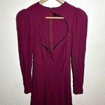 Reformation Magenta Purple Red Cut Out Sweetheart Neckline Mini Dress Photo 0