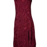 Victoria's Secret New Vintage Victoria Secret Gold label Burgundy Red Slip Night Gown Dress sz M Photo 1
