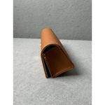 Tory Burch Eyeglasses Case Faux Leather Textured Orange Soft Case Small Photo 3