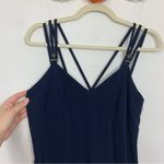 Vintage Gillian Wide Leg Navy Blue Jumpsuit Size 6 Photo 5