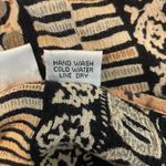 Ekloz Rayon Women Top L Abstract Animal Print Muted Earth Tones Boho Chic Retro Brown Size L Photo 8