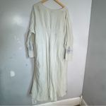 Vintage Blue Fish‎ Barclay Crinkle Embroidered Dress Jacket Set Lagenlook Size 2 Silver Photo 6