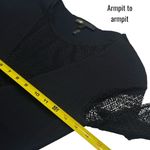 Maje  Lysea Mixed Media Long Sleeve Top Gothic Fairygoth Rocker Party Size 1 (S) Photo 7